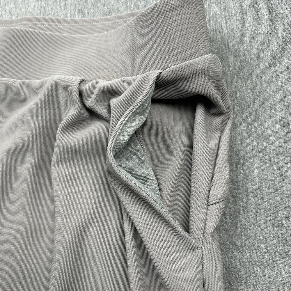 Halara Pants Gray Wide Leg Stretch Dress Work Trousers Women's XL Petite Pull On - Picture 11 of 14